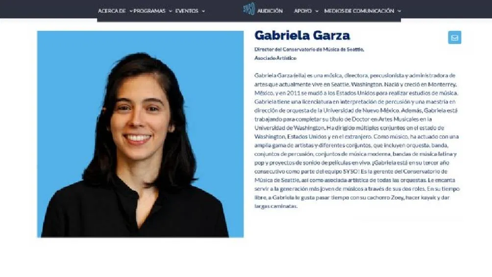 Gaby Garza, nacida el 1 de julio de 1989 en Monterrey, Nuevo León. / Captura de pantalla