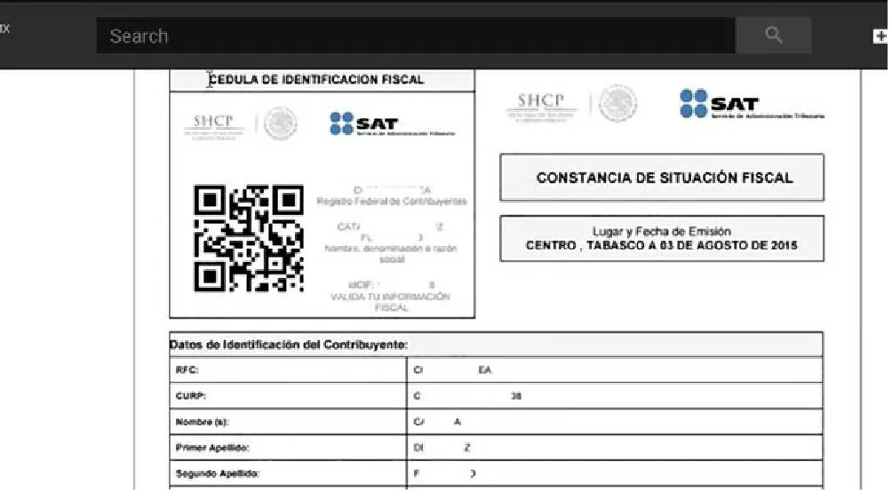 Es un documento oficial que certifica la situación tributaria de una persona o entidad. / Captura de pantalla