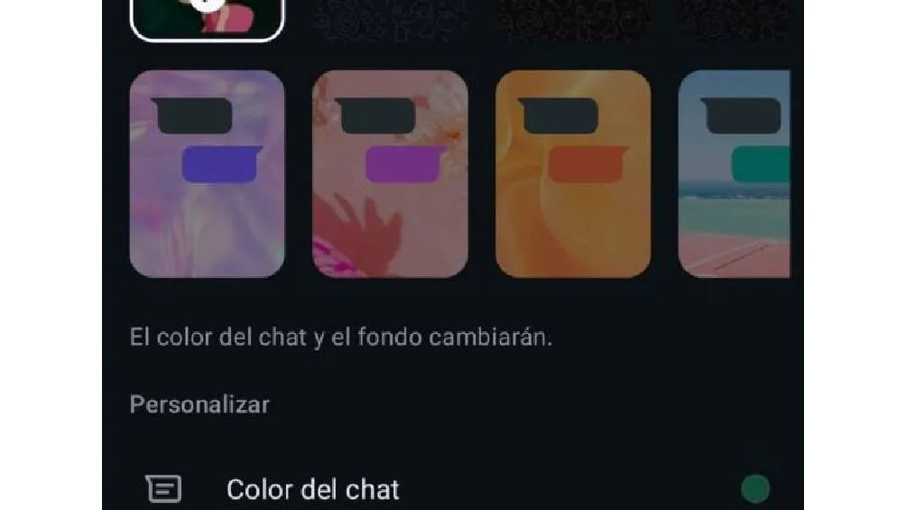 Para personalizar tus chats de WhatsApp, puedes optar por cambiar el tema de todos los chats y canales. / Captura de pantalla