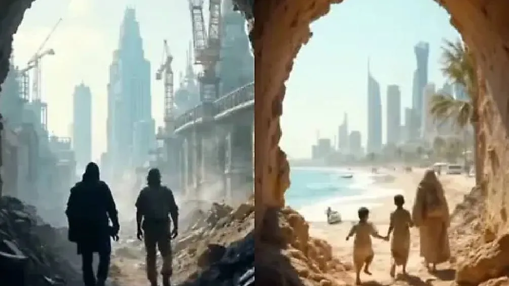 Donald Trump compartió en redes sociales un video creado con inteligencia artificial titulado &quot;Gaza 2025, ¿qué viene después?&quot;. / Captura de pantalla