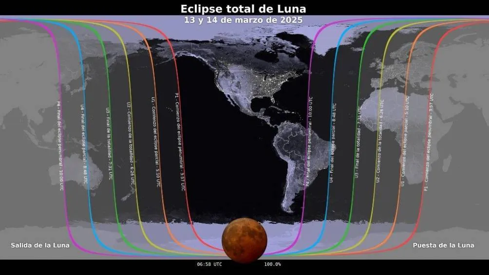 El Eclipse Lunar se podrá apreciar el 14 de marzo de 2025. / NASA