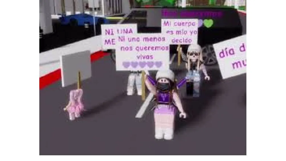 Para participar en la marcha por el Día de la Mujer, necesitas una cuenta en Roblox. / RS