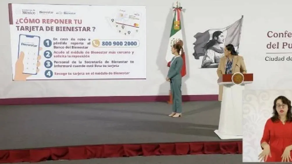 Inmediatamente reporta la pérdida o robo de tu tarjeta llamando al 800 900 2000 del Banco del Bienestar. / Captura de pantalla