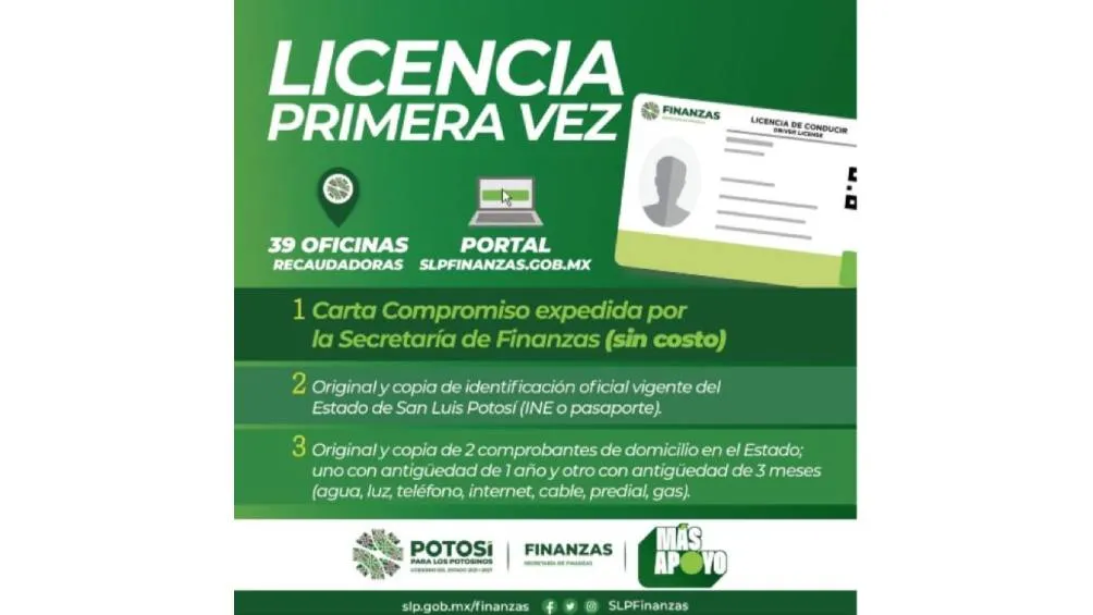 El trámite se lleva a cabo de manera presencial en las Oficinas Recaudadoras y requiere la presentación de ciertos requisitos. / FB/Secretaría de Finanzas SLP