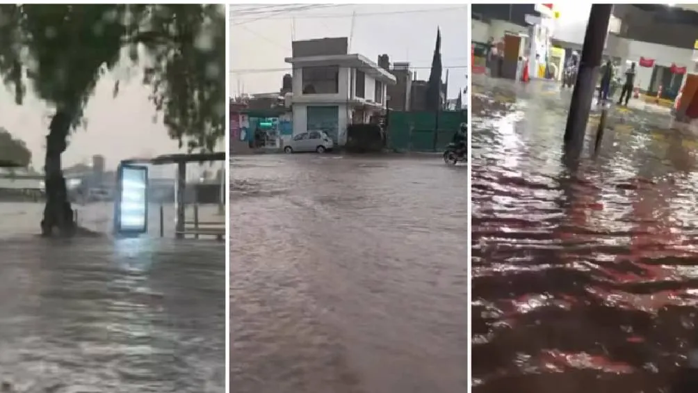 Hoy, 21 de abril, una fuerte tormenta con granizo afectó a Tultitlán y Cuautitlán Izcalli. / RS