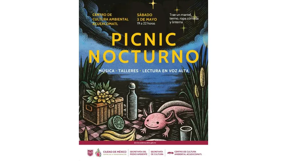 El Centro de Cultura Ambiental Acuexcomatl en Xochimilco organizará un picnic nocturno. / Sedema