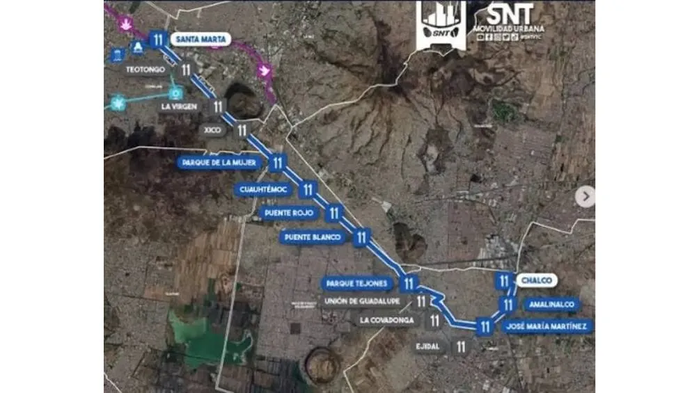 La obra de la Línea 11 del Trolebús abarca 18.5 kilómetros y 15 estaciones, pero en su fase inicial solo operarán nueve. / RS