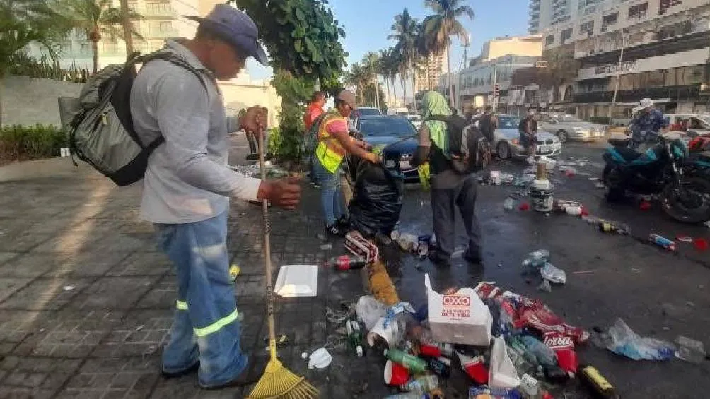 Según informó la Coordinadora de Servicios Públicos Municipales, Flora Contreras Santos, se recolectaron entre 80 y 100 toneladas de basura. / FB