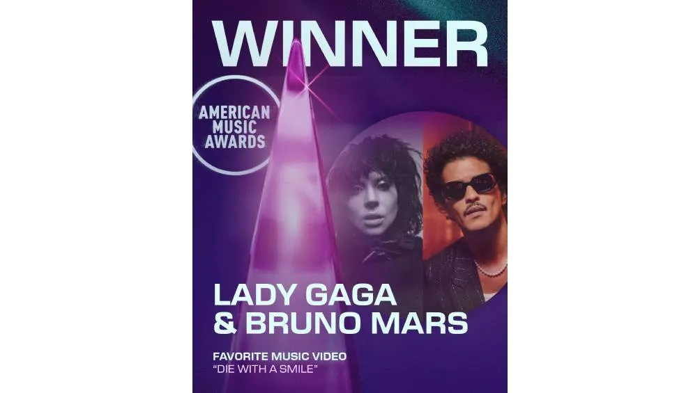Video Musical Favorito Lady Gaga & Bruno Mars – "Die With a Smile". / X