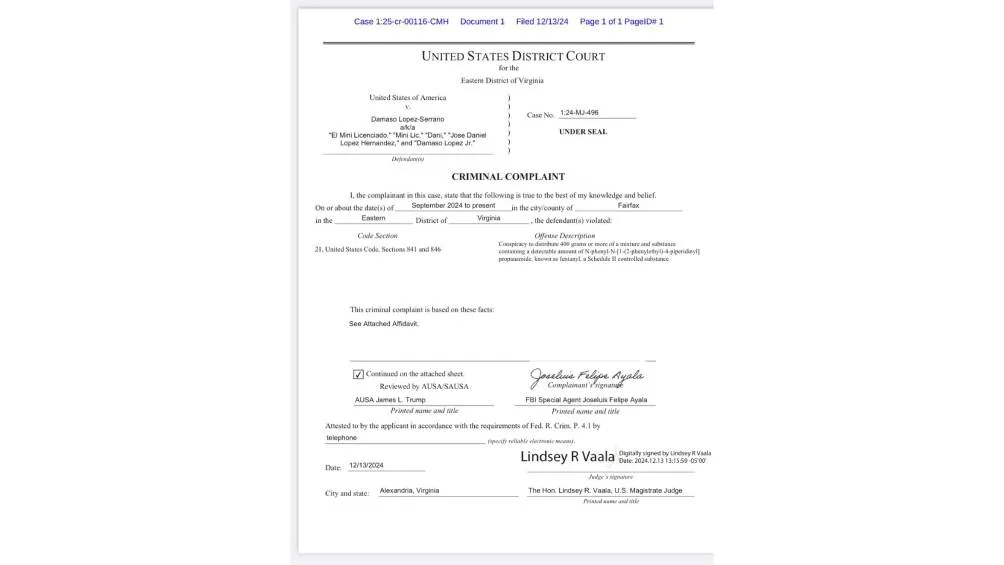 Esta declaración se realizó ante la jueza Lindsey R. Vaala y forma parte de un acuerdo de cooperación. / X@Piedenota