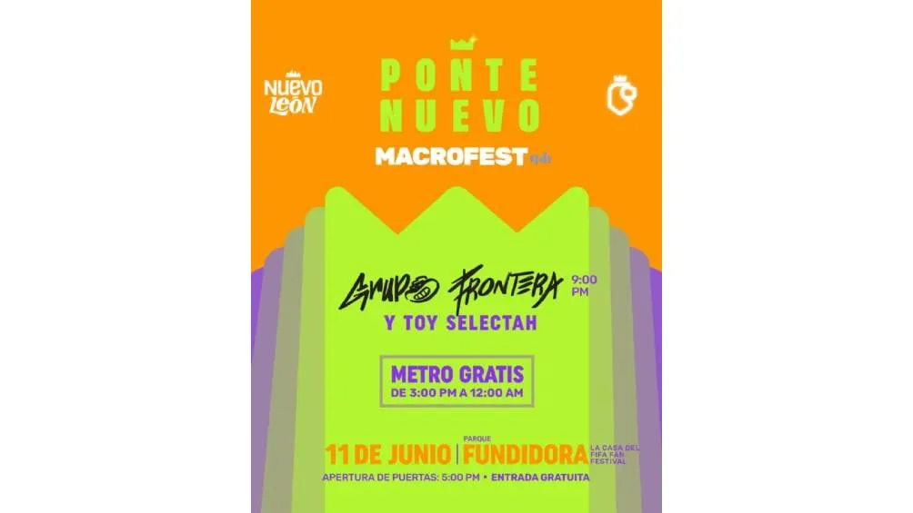 El concierto se llevará a cabo este miércoles 11 de junio de 2025 en el Parque Fundidora de Monterrey. / RS