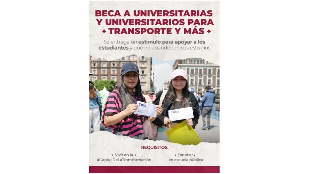 La jefa de Gobierno, Clara Brugada, anunció la entrega de 10,000 becas adicionales. / Gobierno de México