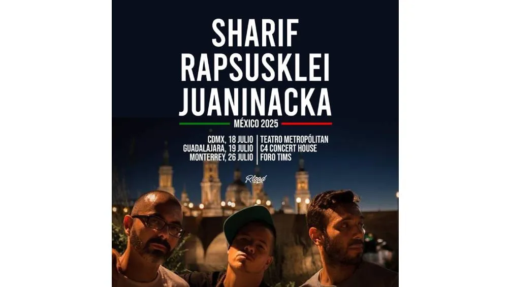 El viernes 18 será protagonizado por el show conjunto de Sharif, Rapsusklei y Juaninacka en el Teatro Metropólitan. / FB