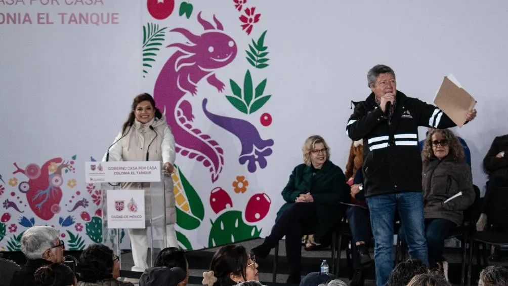 Clara Brugada y Ulises García Nieto presentando el proyecto de la Línea 5 del Cablebús. | X: @HectorUlisesGN