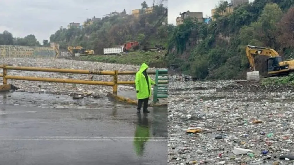 El desbordamiento provocó inundaciones significativas en calles cercanas, especialmente en Calzada Jalalpa. / @MLopezSanMartin