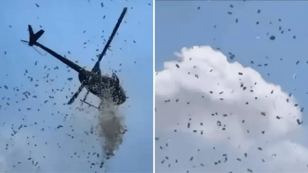 Los reportes indican que la policía fue notificada únicamente del lanzamiento de pétalos. / Captura de pantalla