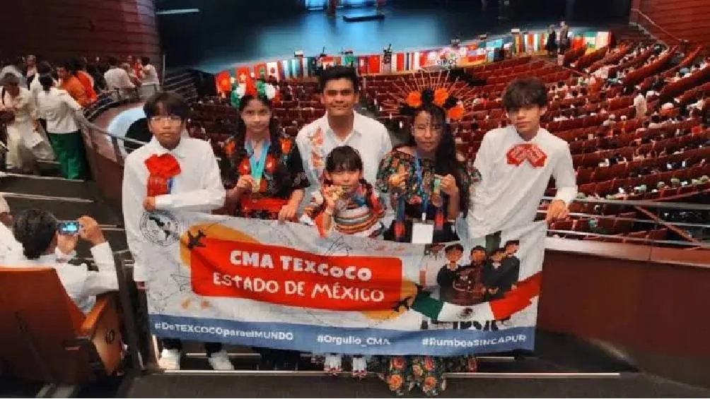 Las medallas fueron obtenidas por el equipo de cinco niños, originarios de Texcoco / RS