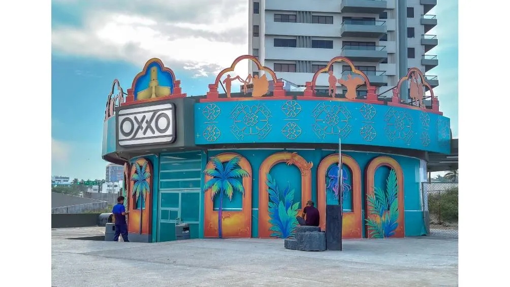 Oxxo Playa del Muerto en Veracruz / X:@PlayaRiviera