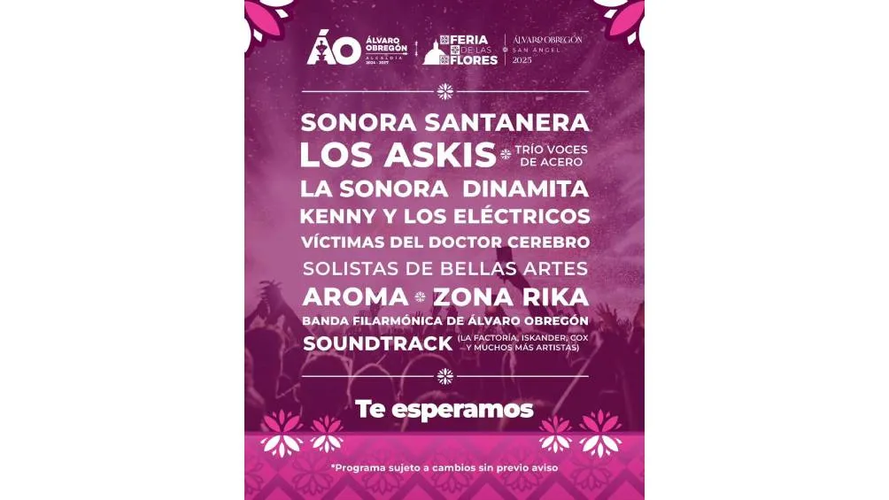 Artistas que se presentarán en la Feria de las Flores 2025 | X