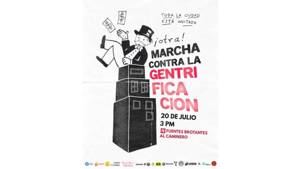 La segunda marcha anti-gentrificación de cdmx se llevará a cabo el domingo 20 de julio | RS
