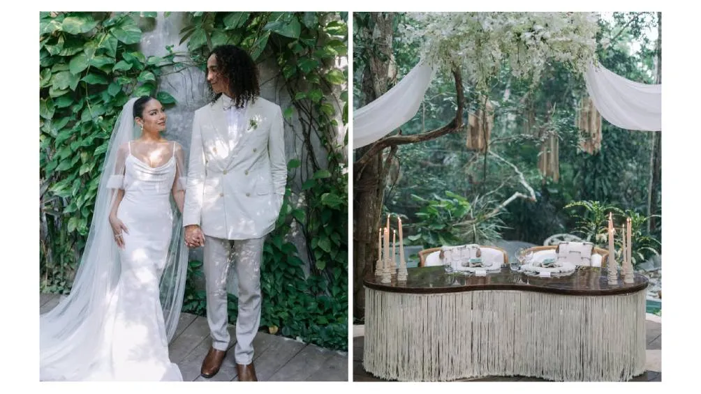 Vanessa Hudgens y Cole Tucker en su boda en Tulum, México | Instagram: Foto del perfil de vogueweddings vogueweddings / vanessahudgens