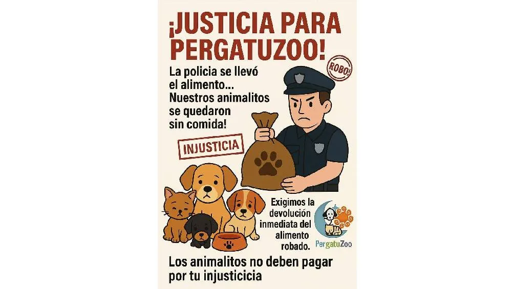 Albergue Pergatuzoo exige justicia por la devolución del alimento robado / Facebook: Albergue Pergatuzoo