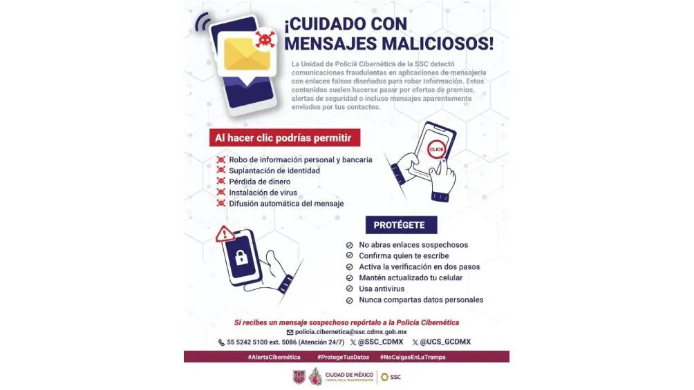 Ante esta situación, la SSC exhortó a la ciudadanía a seguir una serie de recomendaciones. / SSC