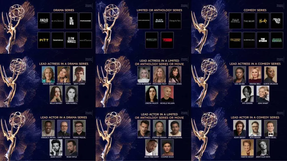 La 77.ª edición de los premios se llevará a cabo el próximo 14 de septiembre / RS