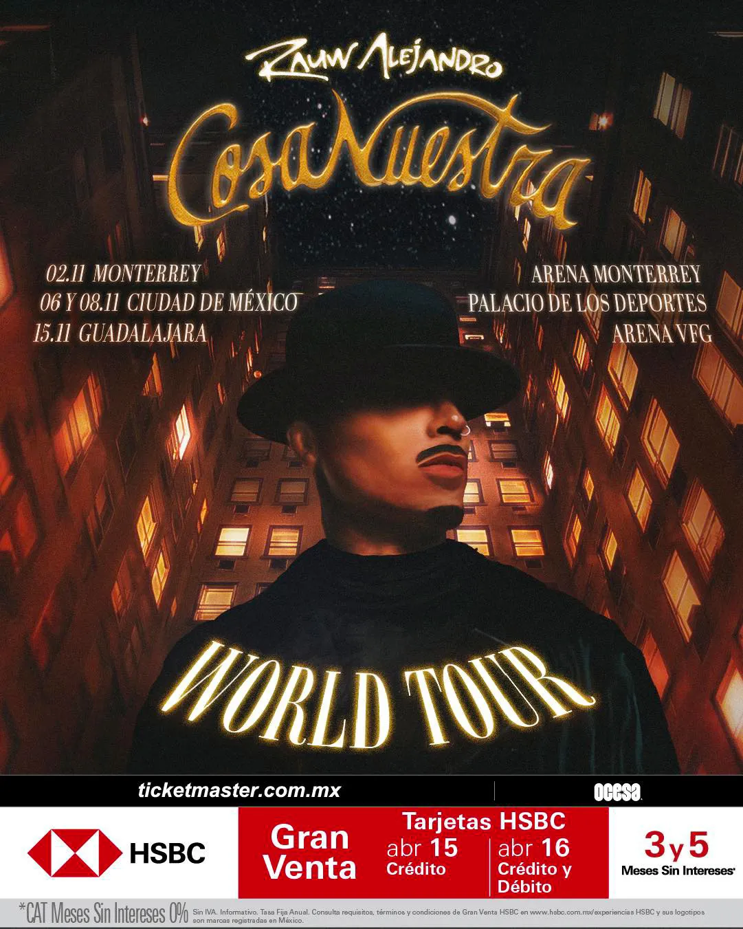 La preventa ya comenzó desde este martes / FB: @rauwalejandro