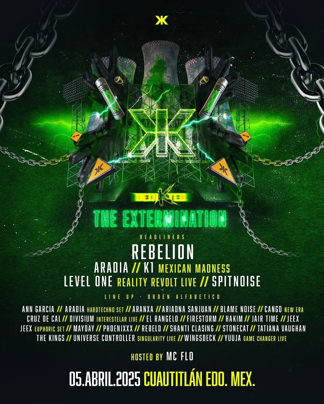 El lineup está programado para terminar en la madrugada / FB: @dediktedk1