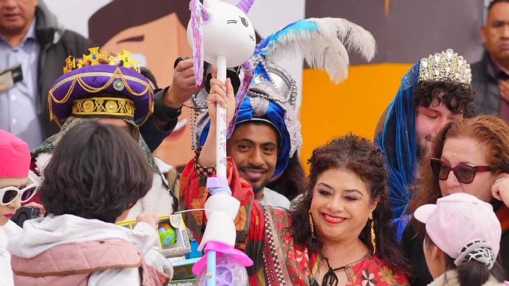 La Jefa de Gobierno pidió a los Reyes Magos evitar juegos violentos/X: @SEDEMA_MX