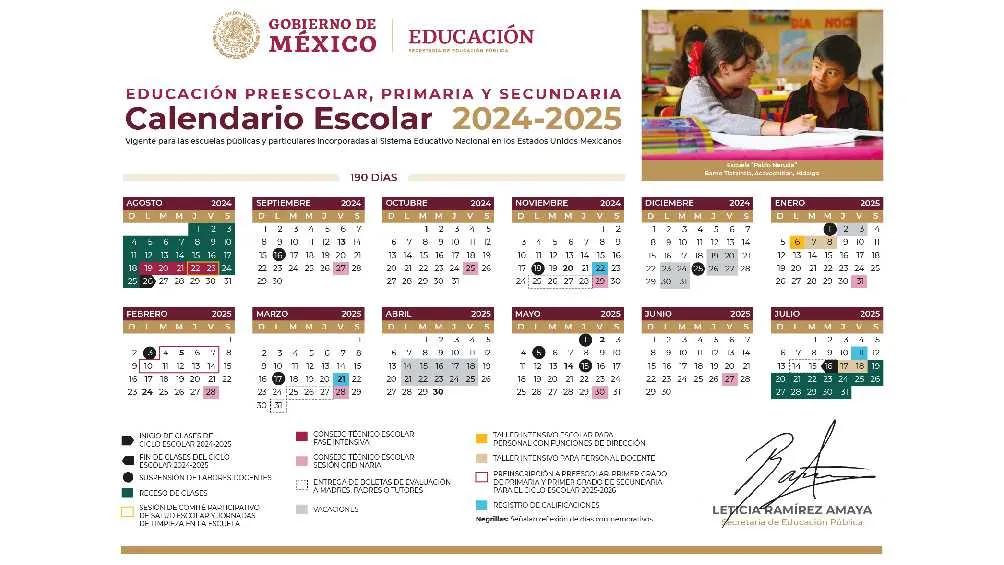 El calendario oficial marcó tres semanas de vacaciones invernales/SEP