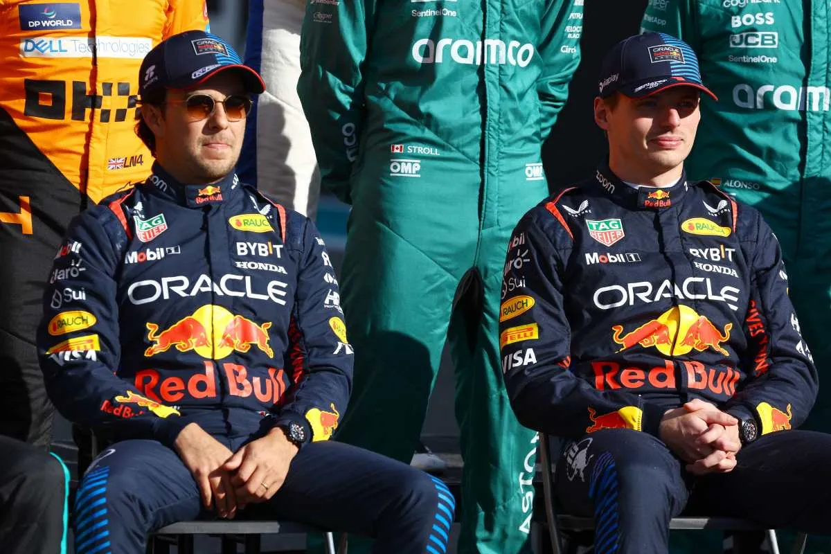 Checo Pérez y Max Verstappen con Red Bull