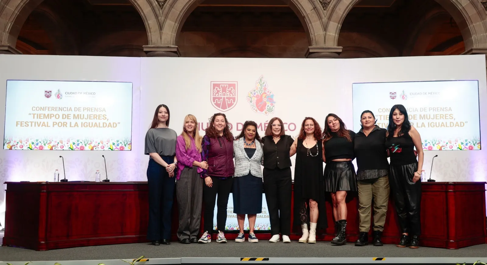 Clara Brugada presentó el evento 'Tiempo de Mujeres, Festival por la Igualdad' / FB: @Cultura.Ciudad.de.Mexico