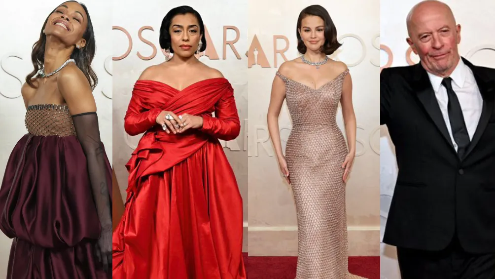 El elenco de 'Emilia Pérez' pasó por la alfombra roja menos Karla Sofía / AP - Redes Sociales