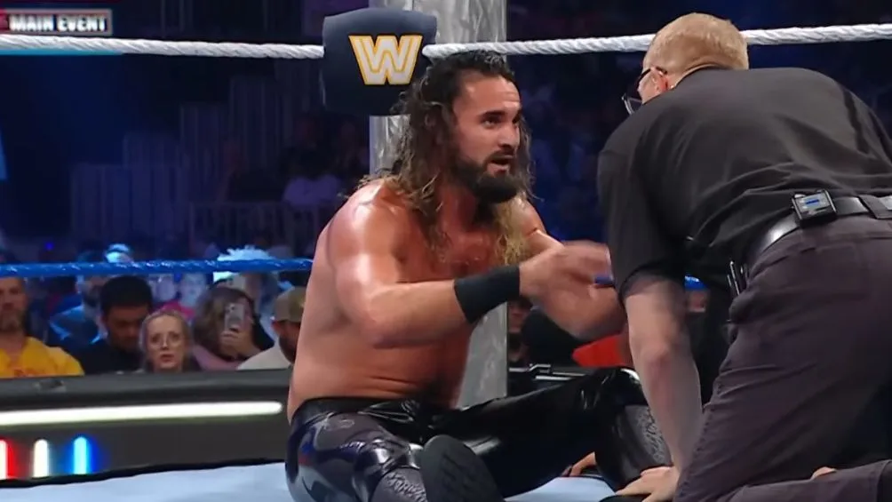 Seth sufrió una lesión en la rodilla en SNME | @SubToSlamX