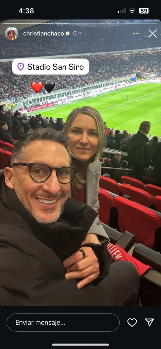 Chaco Giménez estuvo en San Siro