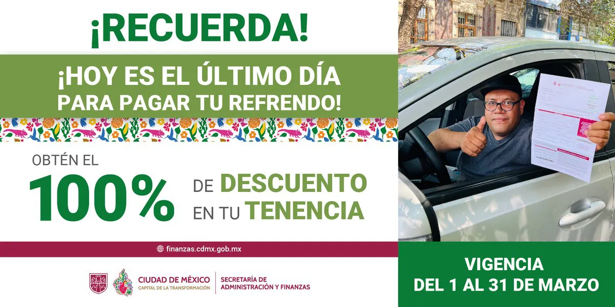 El marzo terminó el plazo para no pagar la tenencia / Especial