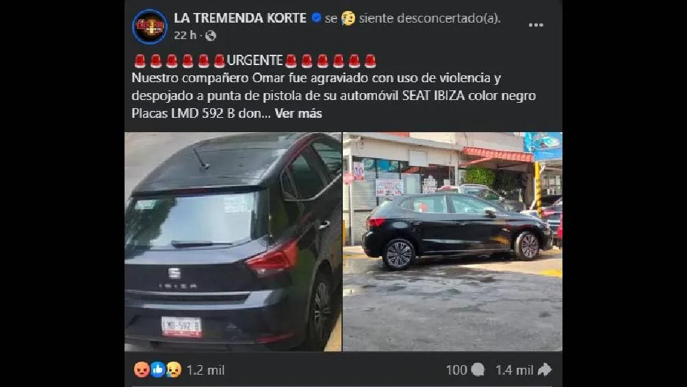 La Tremenda Korte dio a conocer la lamentable noticia/Facebook: La Tremenda Korte