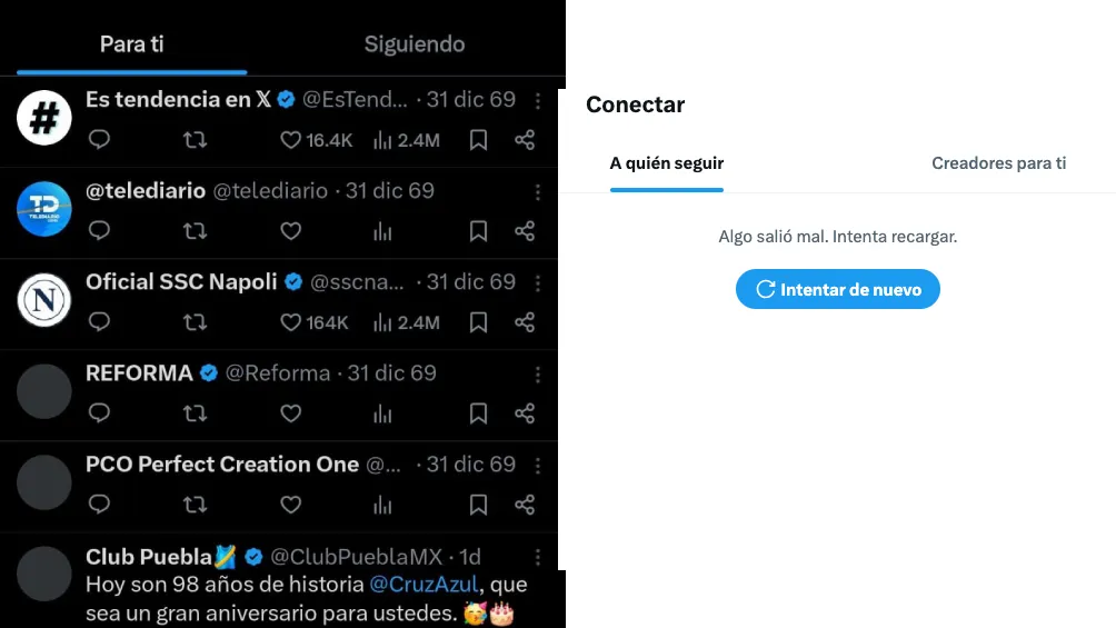 Los datos, cuando los carga, presentan varios errores como en la fecha de publicación / Redes Sociales