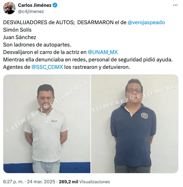 Los responsables de los robos en la UNAM fueron detenidos / Redes Sociales