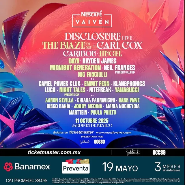 Este es el cartel completo para la edición de 2025 / FB: @festivalvaiven