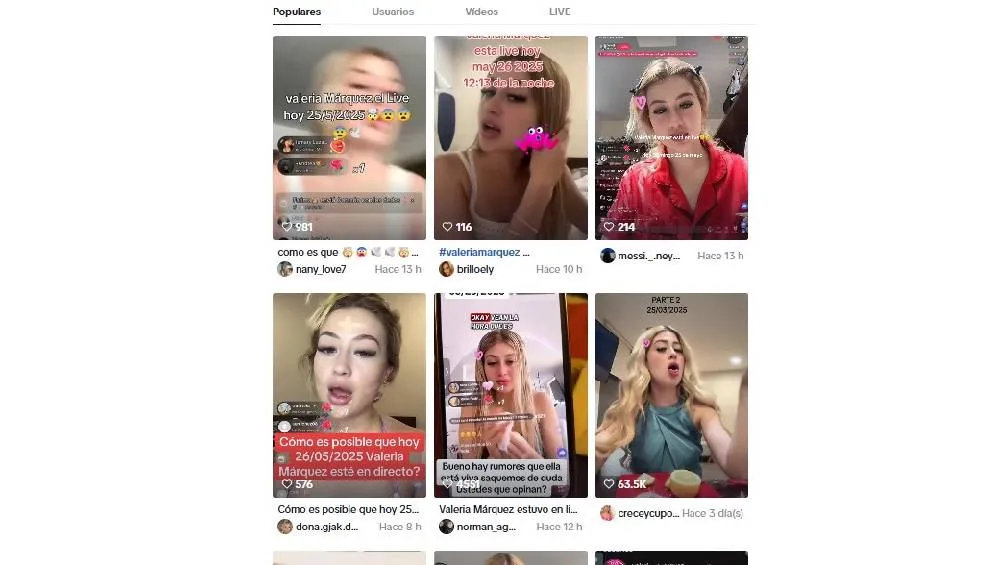 Desde la madrugada del 25 de mayo en TikTok circulan infinidad de videos de la influencer/X