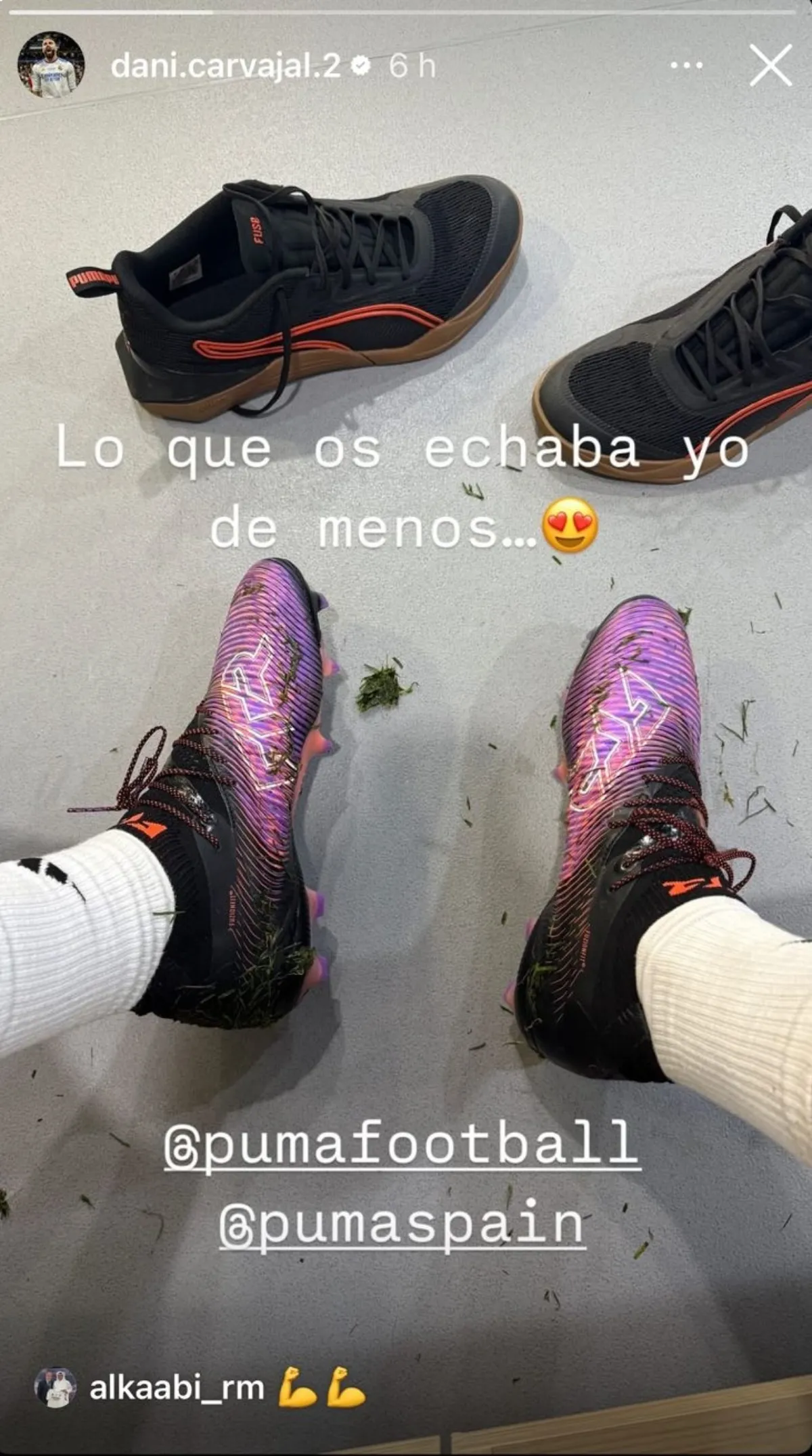 Historia de Carvajal | Captura de pantalla: @dani.carvajal.2