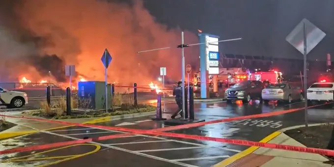 La avioneta se estrelló cerca de un centro comercial en Filadelfia / Fox News