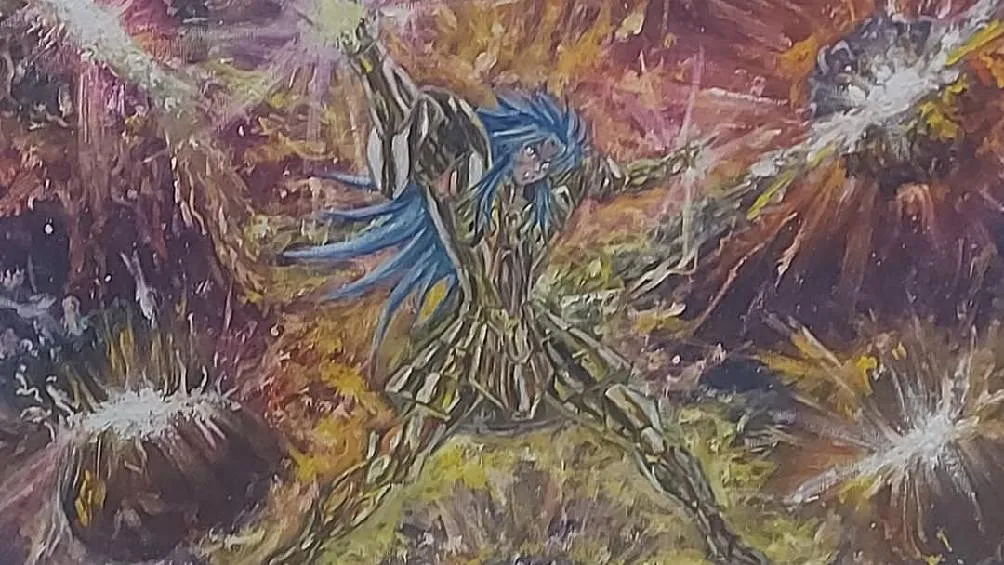 Las obras, fueron elaboradas con técnicas como óleo y prismacolor, dan vida a figuras emblemáticas como Shaka de Virgo, Camus de Acuario y más/Redes Sociales