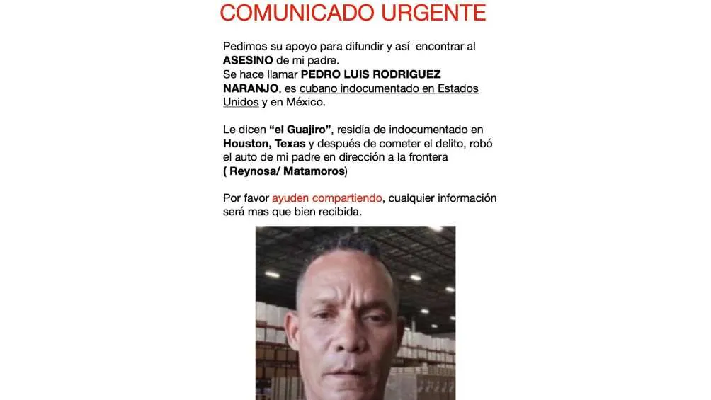 El sospechoso es un cubano indocumentado que vive entre Estados Unidos y México/IG: @yanypradoofficial