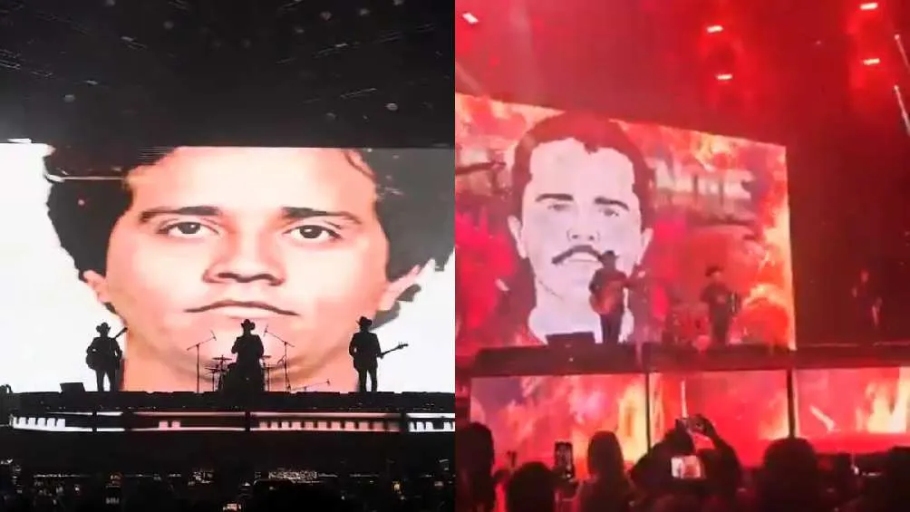 Durante un concierto de Los Alegres del Barranco se proyectaron imágenes de &quot;El Mencho&quot;/X