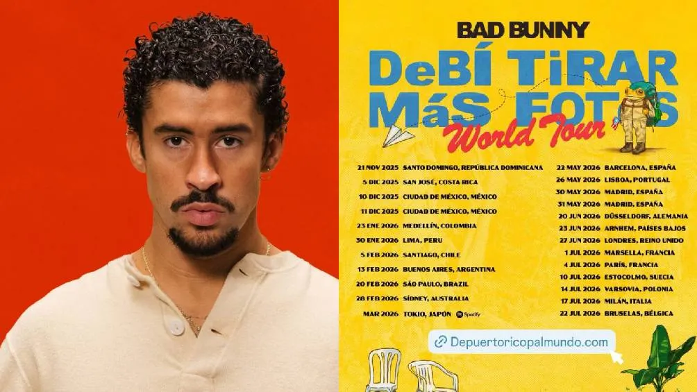Bad Bunny ha confirmado su nueva gira mundial/Redes Sociales
