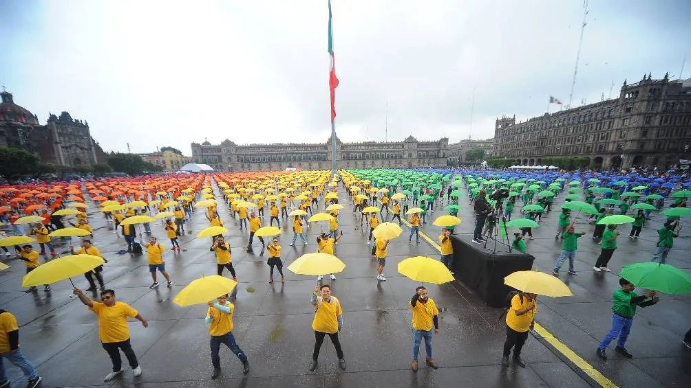 Fueron más de 5 mil personas las que se dieron cita en el Zócalo/X